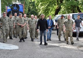 Depų tarnybos kariams pristatytas unikalus Benedikto Vanago modulinis sunkvežimis - 1