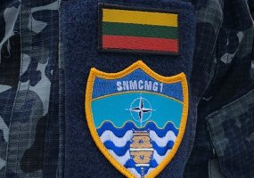 Ceremonijos metu išlydėti štabo ir aprūpinimo laivo ,,Jotvingis“ įgula ir SNMCMG1 štabo kariai - 1