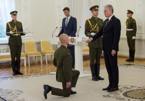 President bestowed the rank of general on two officers  - 3