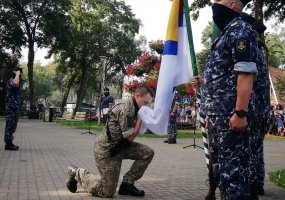 Pirmą kartą Palangoje prisiekė Karinių jūrų pajėgų jaunieji kariai - 1