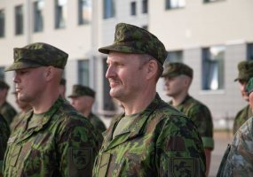 Baigėsi tris savaites trukę parengtojo rezervo karių mokymai Vaidoto batalione - 1