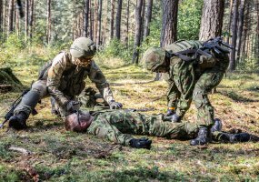 Pirmosios parengtojo rezervo karių pratybos Juozo Vitkaus inžinerijos batalione  - 1