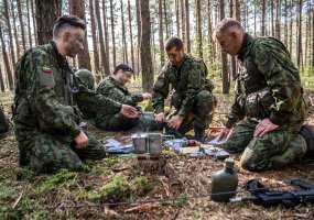 Pirmosios parengtojo rezervo karių pratybos Juozo Vitkaus inžinerijos batalione  - 3
