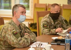 Kariuomenės vadas lankė Didžiosios kunigaikštienės Birutės ulonų batalioną - 1