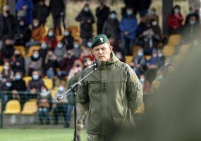 Dragūnų bataliono kariams linkėta laikytis priesaikos  Lietuvai vertybių  - 3