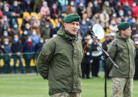 Dragūnų bataliono kariams linkėta laikytis priesaikos  Lietuvai vertybių  - 5