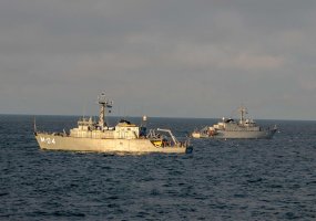 Lietuvos karininko vadovaujami NATO laivai dalyvavo išminavimo operacijoje Estijoje - 1