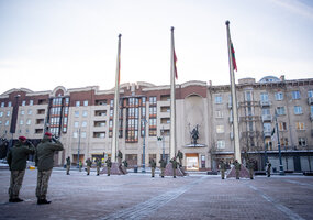 KASP reprezentacinė vėliava pirmą kartą suplevėsavo prie Seimo - 4