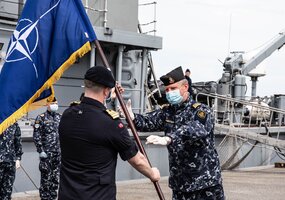 Sėkmingai atlikta užduotis – vadovavimą NATO laivų grupei Lietuva perduoda Nyderlandams - 4