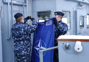 Sėkmingai atlikta užduotis – vadovavimą NATO laivų grupei Lietuva perduoda Nyderlandams - 3
