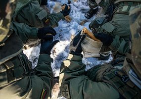 Pirmosios sprogdinimo pratybos – įveiktas jaunųjų karių iššūkis - 8