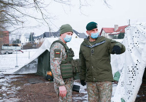 Tęsiasi tarptautinės vadaviečių pratybos „Jungtinis ryžtas XV“ - 1