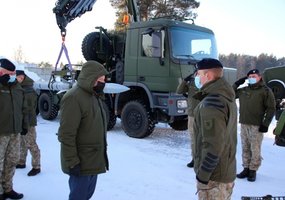 Ministro susitikimai su Oro gynybos bataliono ir Ginkluotės depo kariais - 1