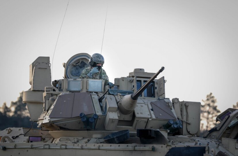 New U.S. rotation deployed in Lithuania with heavy equipment
