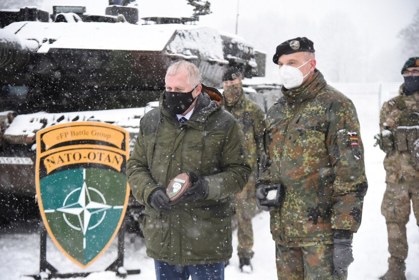 Minister of National Defence visited NATO enhanced Forward Presence Battalion Battle Group
