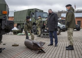 Krašto apsaugos ministro Arvydo Anušausko vizitas Inžinerijos batalione - 2