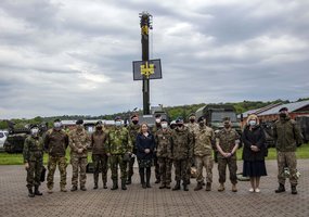 Lietuvai akredituotų užsienio šalių gynybos atašė apsilankė Inžinerijos batalione - 1