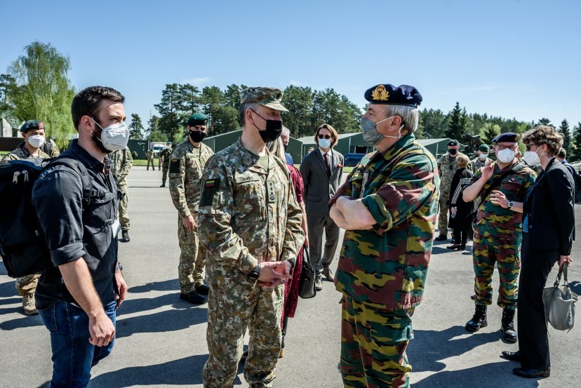 Rukloje susitiko Lietuvos ir Belgijos kariuomenių vadai 
