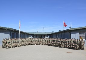 Generolo Adolfo Ramanausko kovinio rengimo centre į atsargą išleisti tarnybą baigę šauktiniai - 1