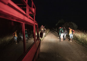 Fotoreportažas iš Lietuvos kariuomenės naktinio patrulio pasienyje prie Ignalinos - 20