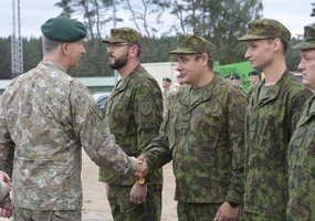 Gen. A. Ramanausko kovinio rengimo centre karinius įgūdžius atnaujino kuopa rezervo karių - 2