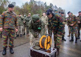 Lietuvos kariuomenės karo inžinieriai dalinosi patirtimi ir treniravosi aukšto lygio... - 9
