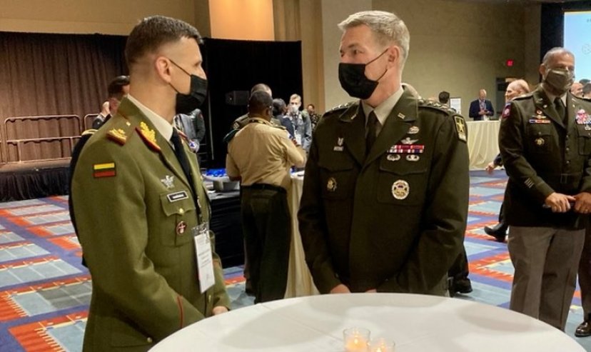 Land Force Commander Brig Gen R. Vaikšnoras attends annual AUSA meeting in Washington 