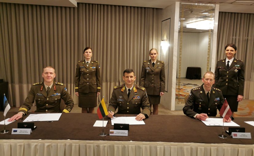Pasirašytas Baltijos šalių Sausumos pajėgų bendradarbiavimo planas 