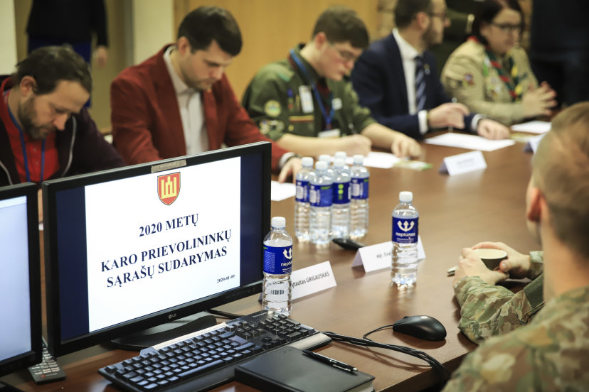 Skelbiama asmenų atranka stebėti 2022 metų karo prievolininkų sąrašo sudarymą