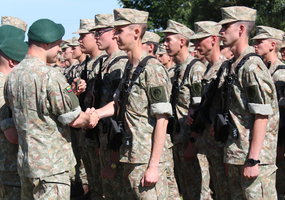 Šalia išskirtinio Minaičių memorialo prisiekė Margirio pėstininkų bataliono kariai - 5