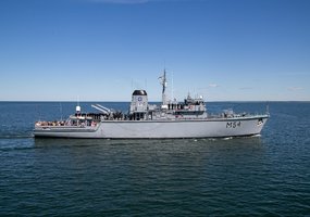 Lietuvos kariuomenės atstovai pagerbė žuvusiuosius jūroje  - 6