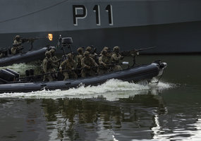 Lietuvos ir Portugalijos kariuomenių vadai stebėjo karių pratybas Klaipėdoje - 1