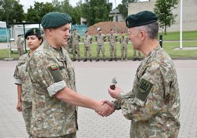 Ryšių ir informacinių sistemų batalionui pradėjo vadovauti majorė Jurgita Savickaitė - 2