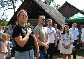 Visuomenei atverta Juozo Jakavonio-Tigro sodyboje rekonstruota Dainavos apygardos partizanų vadų... - 14