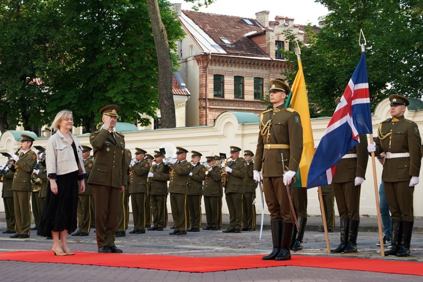 Chief of Defence of Lithuania discussed threats and joints projects with Iceland’s chief official...
