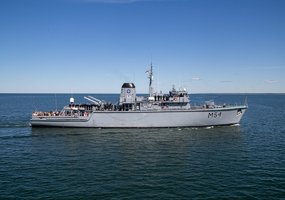 Lithuanian military pay tribute to the lost at sea - 1