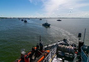 Lithuanian military pay tribute to the lost at sea - 3