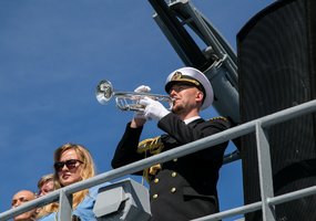 Lithuanian military pay tribute to the lost at sea - 4