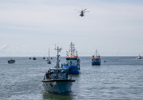 Lithuanian military pay tribute to the lost at sea - 6