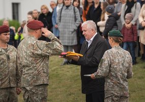 Patikėta dar viena svarbi užduotis – Krašto apsaugos savanorių pajėgų kariai iškilmingai išlydėti... - 2