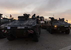 Vokietijos brigados kariai su technika atvyko į pirmąsias pratybas Lietuvoje - 1