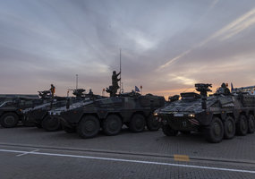 German Brigade troops deploy with equipment to the first exercise in Lithuania - 10