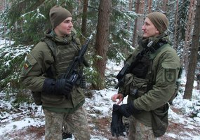 Žygiu Kazlų Rūdos miškuose jaunesnieji vadai pabaigė Puskarininkių karjeros I pakopos kursą - 2