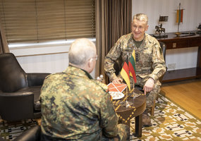 Lietuvos ir Vokietijos kariuomenių vadai aptarė karinį bendradarbiavimą - 2