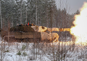 NATO priešakinių pajėgų kovinė grupė baigė aukščiausio lygmens kovinio šaudymo pratybas - 1