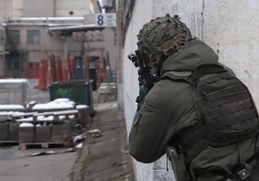 Panevėžio mieste vyko bendros Husarų bataliono ir eFP Norvegijos Kuopos pratybos - 1