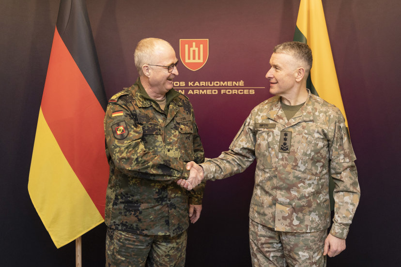 Lietuvos ir Vokietijos kariuomenių vadai aptarė karinį bendradarbiavimą