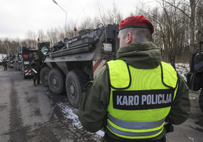 Į pratybas Lietuvoje sausumos, oro bei jūrų keliais atvyko Vokietijos brigados kariai ir technika - 4