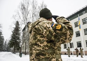 Per plataus masto invazijos metines Ukrainos kariai baigė mokymus Lietuvoje - 9