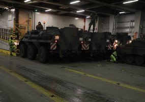Į pratybas Lietuvoje sausumos, oro bei jūrų keliais atvyko Vokietijos brigados kariai ir technika - 1